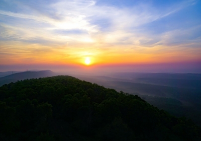 Sunrise at Catfish Tower, photo by Matthew Miller
